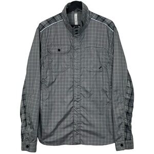 Lululemon Men’s Reversible Reflective Windbreaker Gray Plaid L